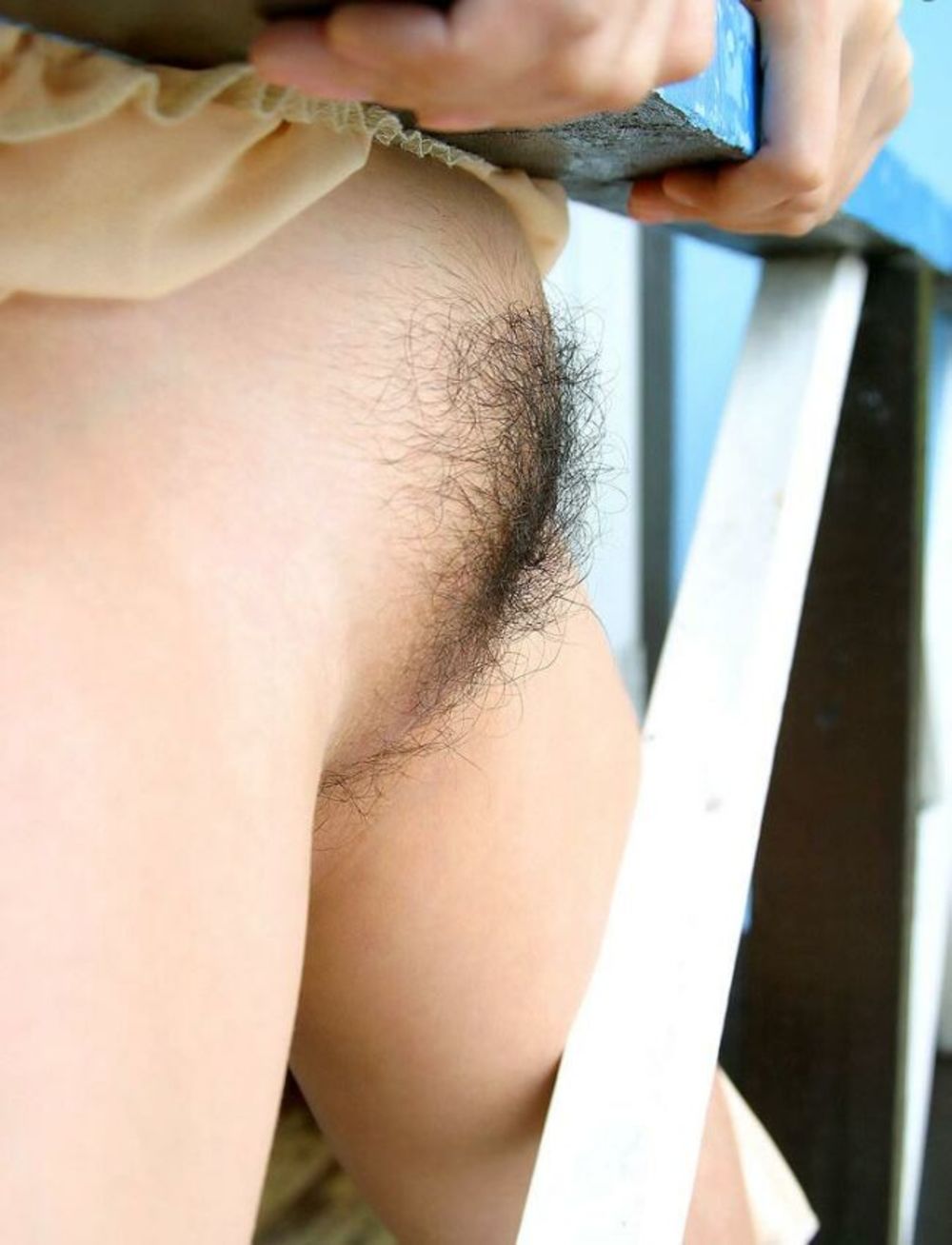 Hairy Petite Asian Showing Pink 13