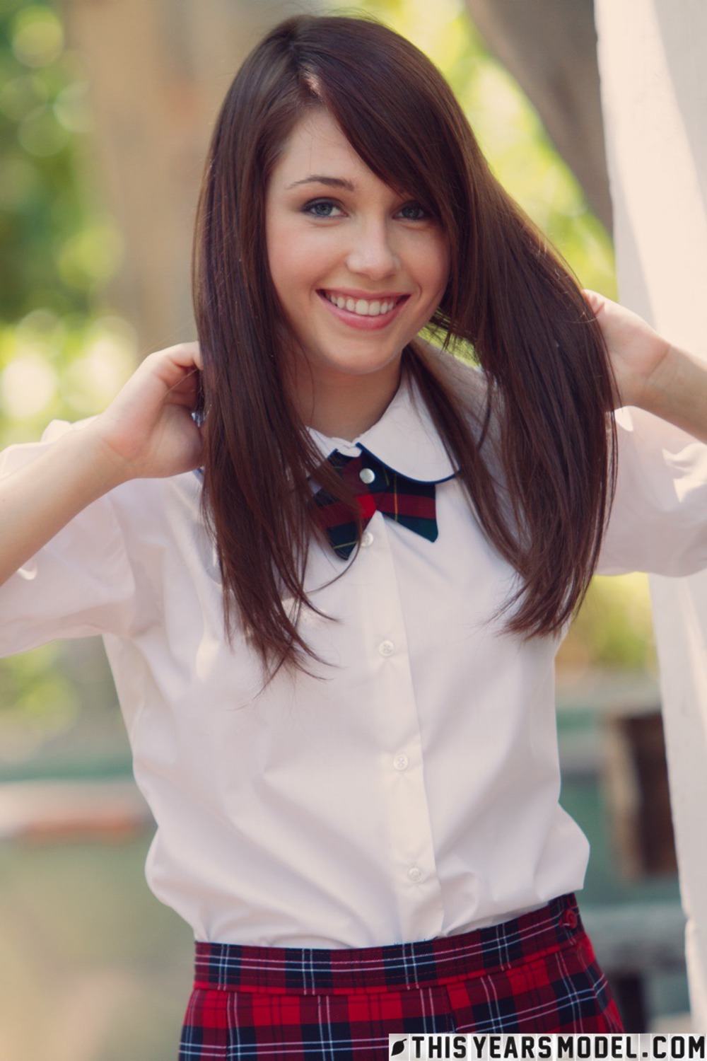 Cute Schoolgirl Marissa Strips In Public 4